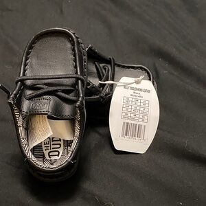 Hey Dude Black Kids Moccasins